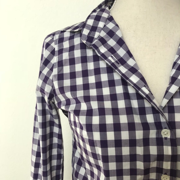 [J. Crew] Mini Gingham Checkered Boy Shirt - Picture 3 of 8